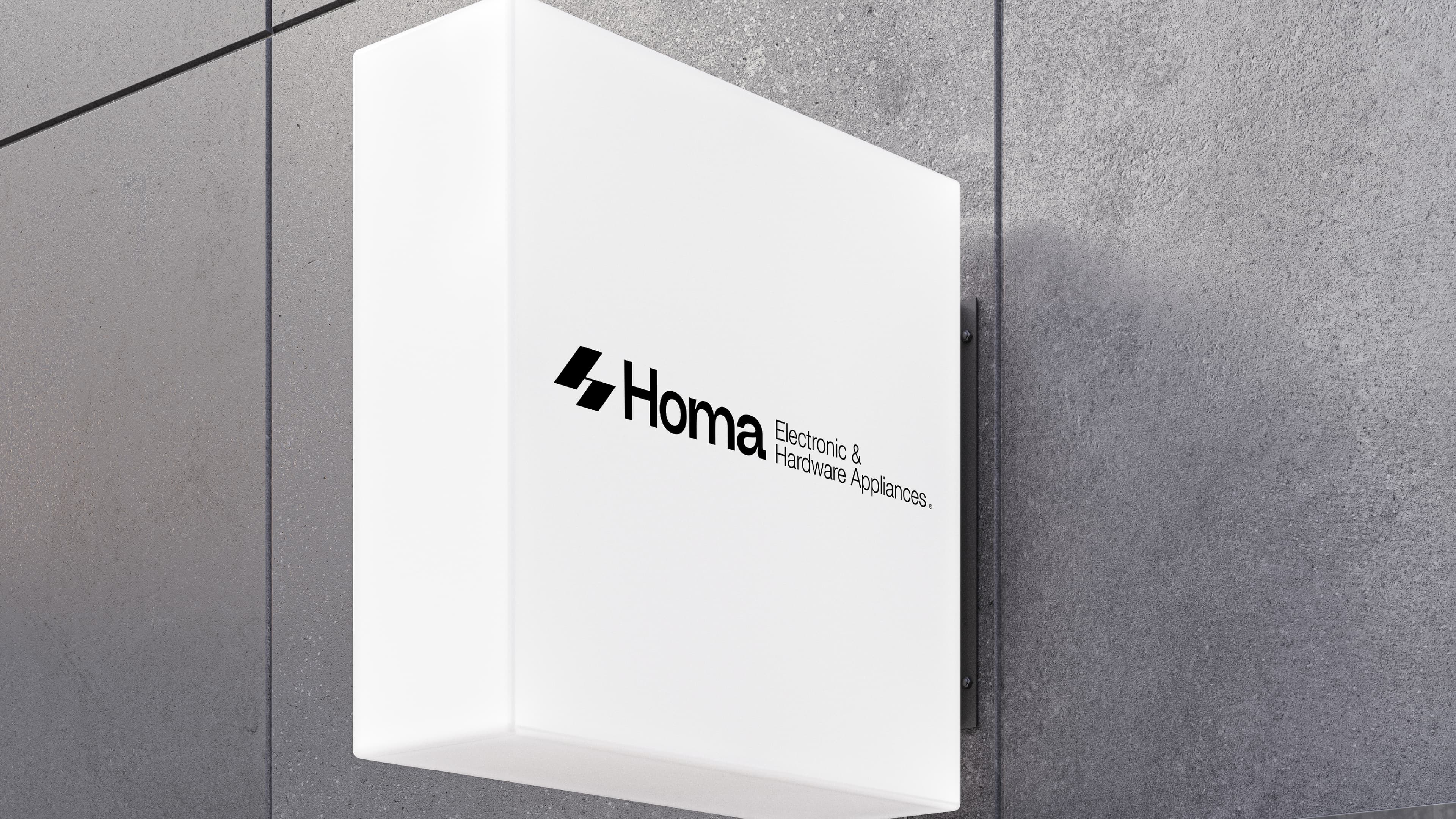 Homa storefront signage