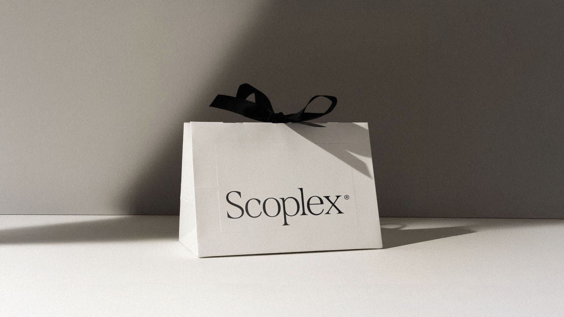 Scoplex branded gift bag