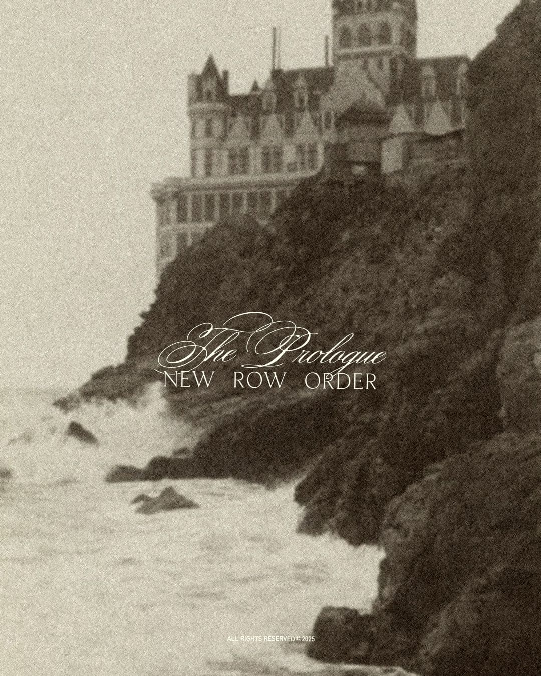 Alt Row “The Prologue” campaign artwork over a manor house