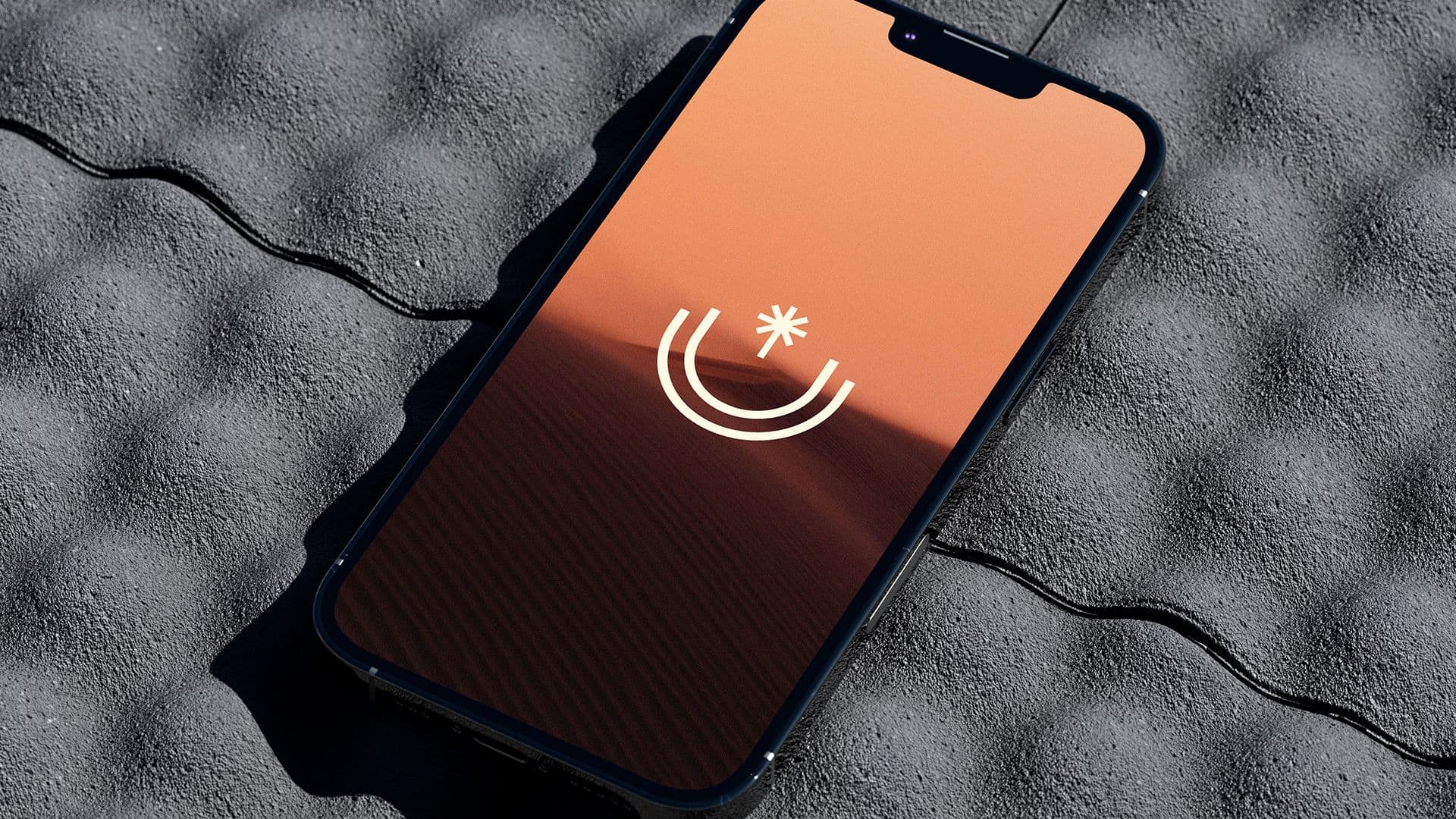 Elumi logo on a phone screen
