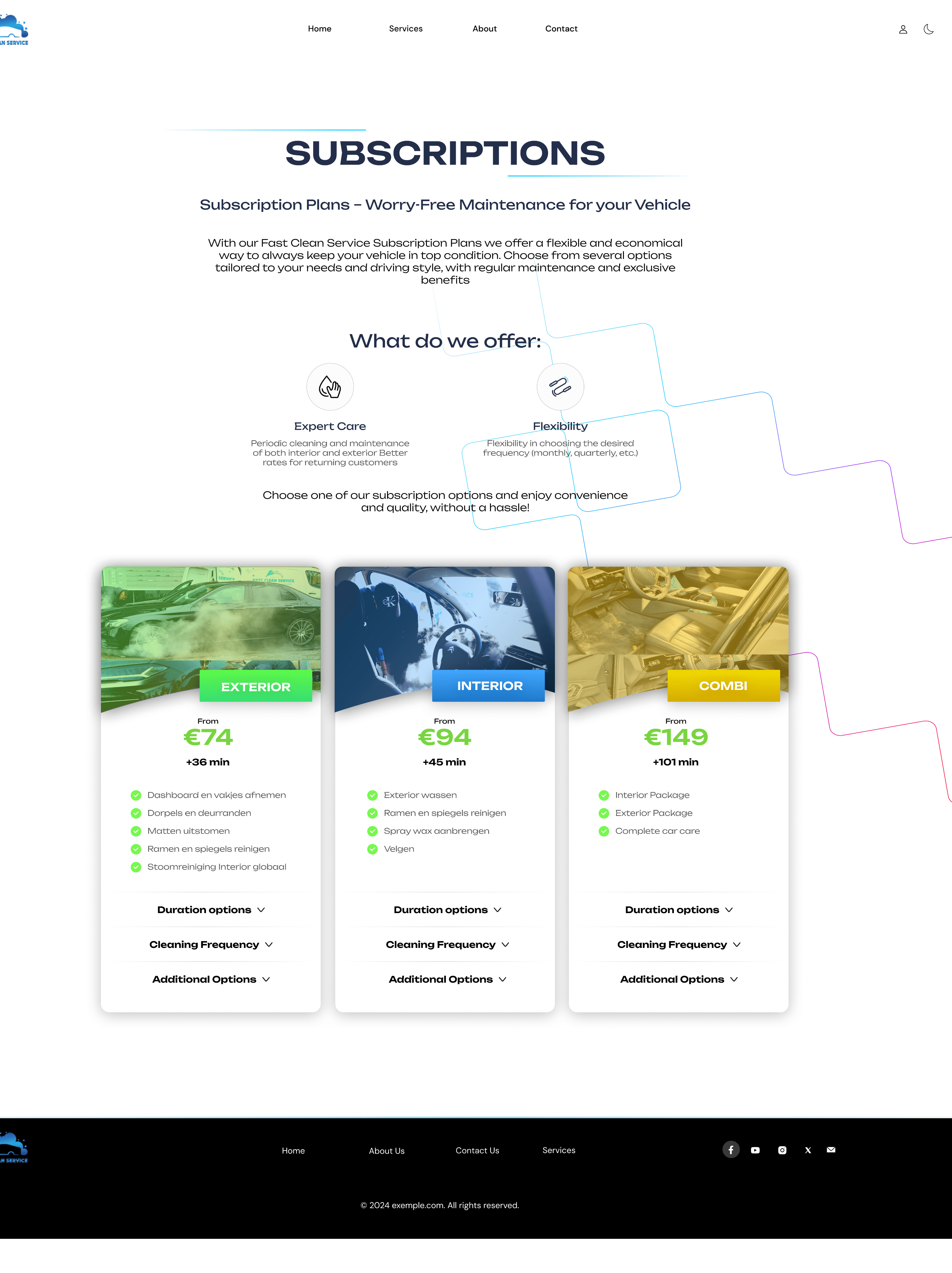 Clear Packages screens