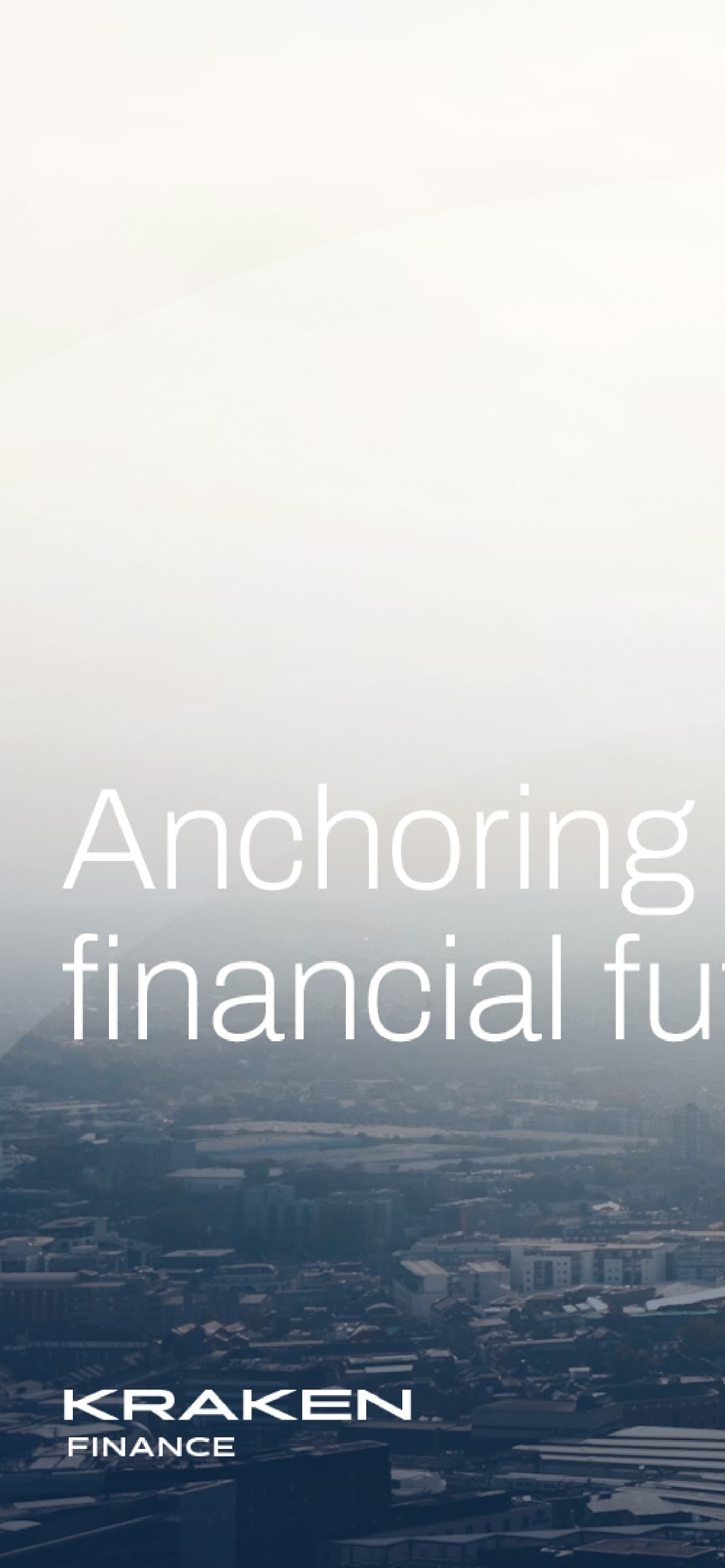 Kraken Finance mobile home screen